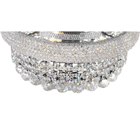 CWI Lighting Empire 8 Light Flush Mount With in Chrome Finish Model: 8001C20C