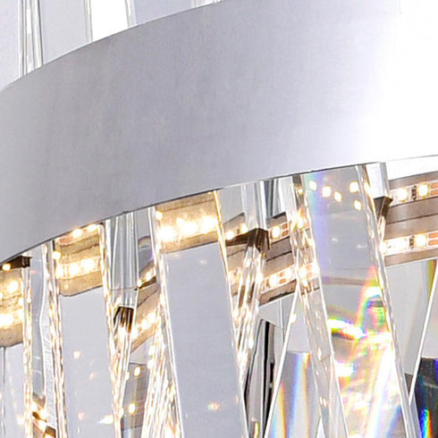 CWI Lighting Glace LED Chandelier With Chrome Finish Model: 1220P40-601-S