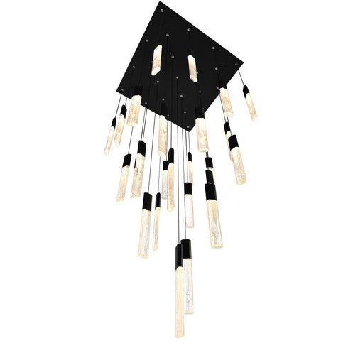 CWI Lighting Greta Integrated LED Black Chandelier Model: 1589P28-25-101