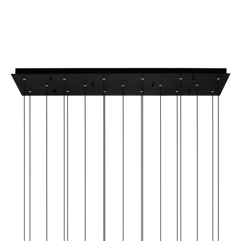 CWI Lighting Greta Integrated LED Black Chandelier Model: 1589P48-17-101-RC