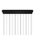 CWI Lighting Greta Integrated LED Black Chandelier Model: 1589P48-17-101-RC