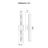CWI Lighting Greta Integrated LED Black Vanity Light Model: 1589W24-101
