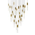 CWI Lighting Greta Integrated LED Brass Chandelier Model: 1589P28-25-624