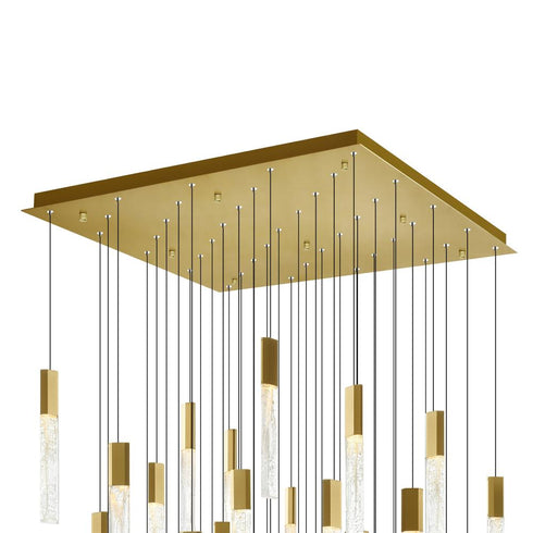 CWI Lighting Greta Integrated LED Brass Chandelier Model: 1589P36-41-624