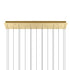 CWI Lighting Greta Integrated LED Brass Chandelier Model: 1589P48-17-624-RC