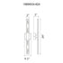 CWI Lighting Greta Integrated LED Brass Vanity Light Model: 1589W24-624