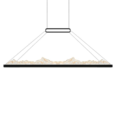 CWI Lighting Himalayas Integrated LED Black Chandelier Model: 1601P48-101