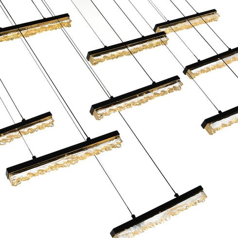 CWI Lighting Integrated LED Black Chandelier Model: 1588P60-14-101