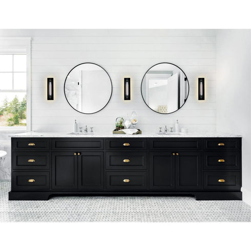 CWI Lighting Kiera 1 Light Wall Sconce With in Black Finish Model: 9613W4-1-101