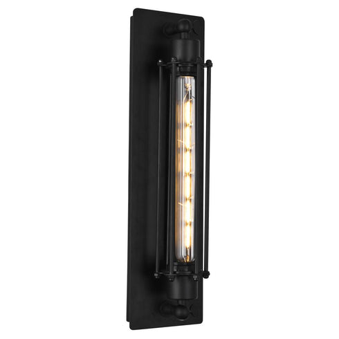 CWI Lighting Kiera 1 Light Wall Sconce With in Black Finish Model: 9613W4-1-101