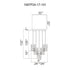 CWI Lighting Lava Integrated LED Black Chandelier Model: 1587P24-17-101