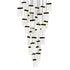 CWI Lighting Lava Integrated LED Black Chandelier Model: 1587P36-33-101