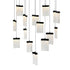 CWI Lighting Lava Integrated LED Black Chandelier Model: 1587P48-14-101-RC