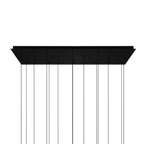 CWI Lighting Lava Integrated LED Black Chandelier Model: 1587P48-14-101-RC