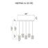 CWI Lighting Lava Integrated LED Black Chandelier Model: 1587P48-14-101-RC
