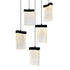 CWI Lighting Lava Integrated LED Black Mini Pendant Model: 1587P12-5-101