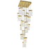 CWI Lighting Lava Integrated LED Brass Chandelier Model: 1587P24-17-624