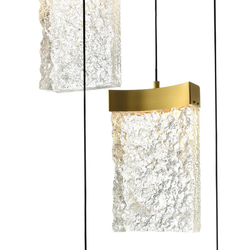 CWI Lighting Lava Integrated LED Brass Chandelier Model: 1587P24-17-624