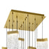 CWI Lighting Lava Integrated LED Brass Chandelier Model: 1587P24-17-624