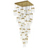 CWI Lighting Lava Integrated LED Brass Chandelier Model: 1587P36-33-624