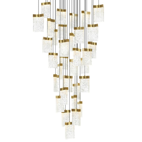 CWI Lighting Lava Integrated LED Brass Chandelier Model: 1587P36-33-624