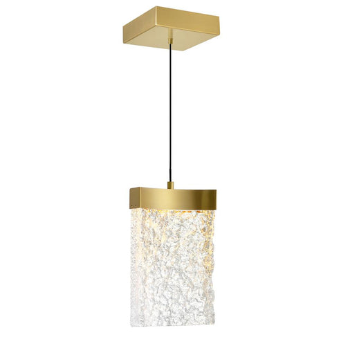 CWI Lighting Lava Integrated LED Brass Mini Pendant Model: 1587P6-1-624