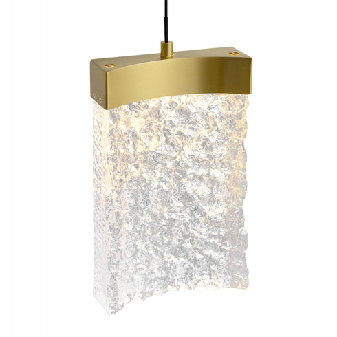 CWI Lighting Lava Integrated LED Brass Mini Pendant Model: 1587P6-1-624