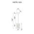CWI Lighting Lava Integrated LED Brass Mini Pendant Model: 1587P6-1-624