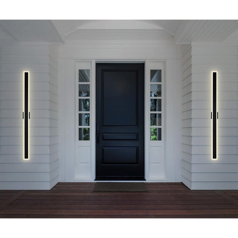 CWI Lighting Malibu LED Integrated Black Outdoor Wall Model: 1694W80-101