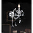 CWI Lighting Maria Theresa 1 Light Wall Sconce With in Chrome Finish Model: 8318W5C-1 (Clear)