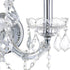 CWI Lighting Maria Theresa 2 Light Wall Sconce With in Chrome Finish Model: 8318W12C-2 (Clear)