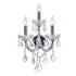 CWI Lighting Maria Theresa 3 Light Wall Sconce With in Chrome Finish Model: 8318W12C-3 (Clear)