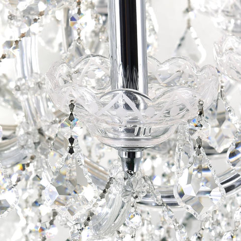 CWI Lighting Maria Theresa 49 Light Up Chandelier With in Chrome Finish Model: 8318P60C-49 (Clear)-A