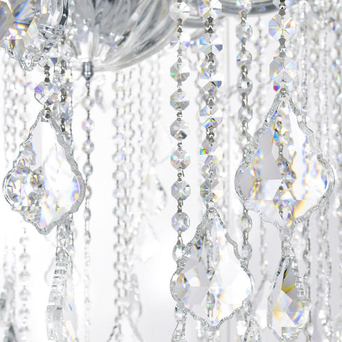 CWI Lighting Maria Theresa 49 Light Up Chandelier With in Chrome Finish Model: 8318P60C-49 (Clear)-A