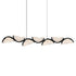 CWI Lighting Moon Integrated LED in Black Chandelier Model: 1715P54-7-101