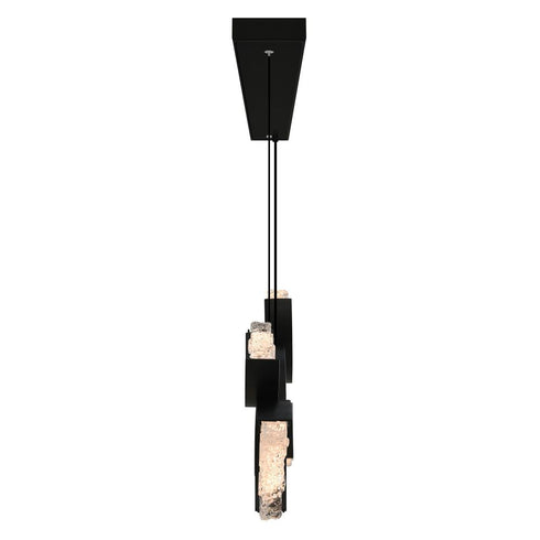 CWI Lighting Moon Integrated LED in Black Chandelier Model: 1715P54-7-101