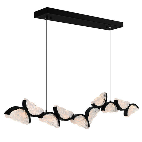 CWI Lighting Moon Integrated LED in Black Chandelier Model: 1715P70-10-101