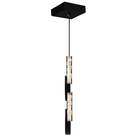 CWI Lighting Moon Integrated LED in Black Mini Pendant Model: 1715P8-4-101