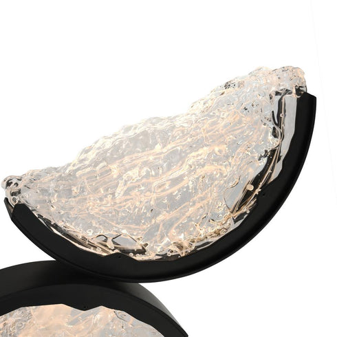 CWI Lighting Moon Integrated LED in Black Mini Pendant Model: 1715P8-4-101