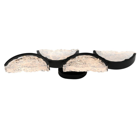 CWI Lighting Moon Integrated LED in Black Wall Light Model: 1715W8-4-101
