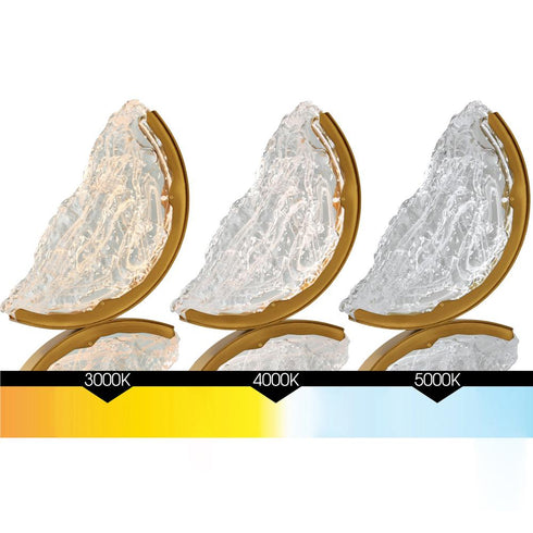 CWI Lighting Moon Integrated LED in Brass Chandelier Model: 1715P54-7-624