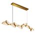 CWI Lighting Moon Integrated LED in Brass Chandelier Model: 1715P70-10-624