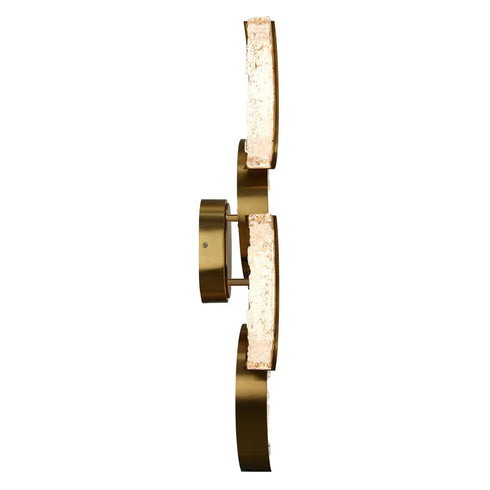 CWI Lighting Moon Integrated LED in Brass Wall Light Model: 1715W8-4-624
