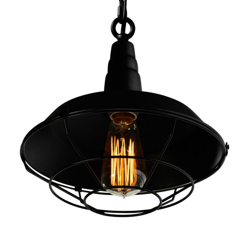 CWI Lighting Morgan 1 Light Down Mini Pendant With in Black Finish Model: 9611P14-1-101
