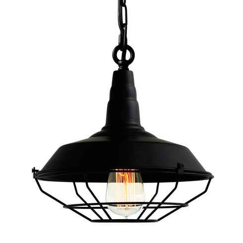 CWI Lighting Morgan 1 Light Down Mini Pendant With in Black Finish Model: 9611P14-1-101