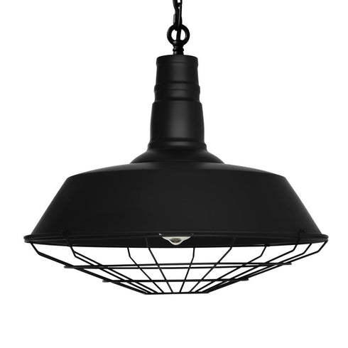 CWI Lighting Morgan 1 Light Down Pendant With in Black Finish Model: 9611P18-1-101