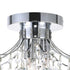 CWI Lighting Princess 3 Light Flush Mount With in Chrome Finish Model: 8012C12C