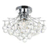 CWI Lighting Princess 4 Light Flush Mount With in Chrome Finish Model: 8012C16C