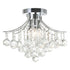 CWI Lighting Princess 4 Light Flush Mount With in Chrome Finish Model: 8012C16C