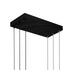 CWI Lighting Saber Integrated LED in Black Chandelier Model: 1710P50-3-101